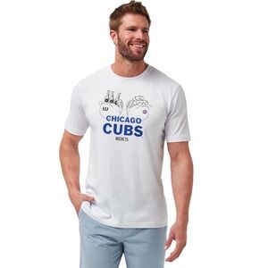 MLB™ Collection by TravisMathew Chicago Cubs White Graphic Logo T-Shirt, XL